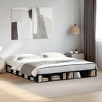 vidaXL Bedframe bewerkt hout zwart 180x200 cm, Huis en Inrichting, Slaapkamer | Bedden, Verzenden, Nieuw