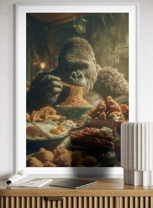 La Mama - Gorilla Ramen 1/1 - XL, Antiquités & Art, Art | Objets design