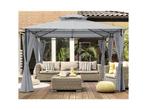 Veiling - Luxe prieel Vernazza + LED-verlichting    -Grijs-, Nieuw