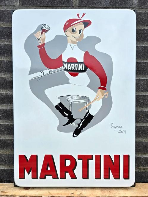 Martini Jockey emaille bord, Verzamelen, Merken en Reclamevoorwerpen, Verzenden