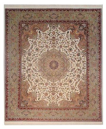 Tabriz avec de la soie - Tapis - 301 cm - 252 cm