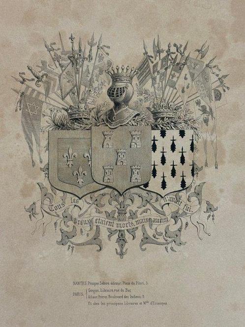 Baron de Wismes - Album de 40 lithos la Vendée, la, Antiek en Kunst, Antiek | Boeken en Manuscripten