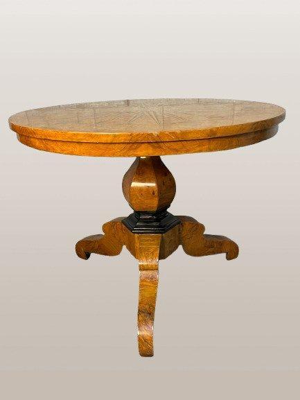Centre de table - Noyer, Ronce de noyer - Table de centre, Antiek en Kunst, Antiek | Overige Antiek