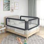 vidaXL Bedhekje peuter 150x25 cm stof donkergrijs, Verzenden, Nieuw