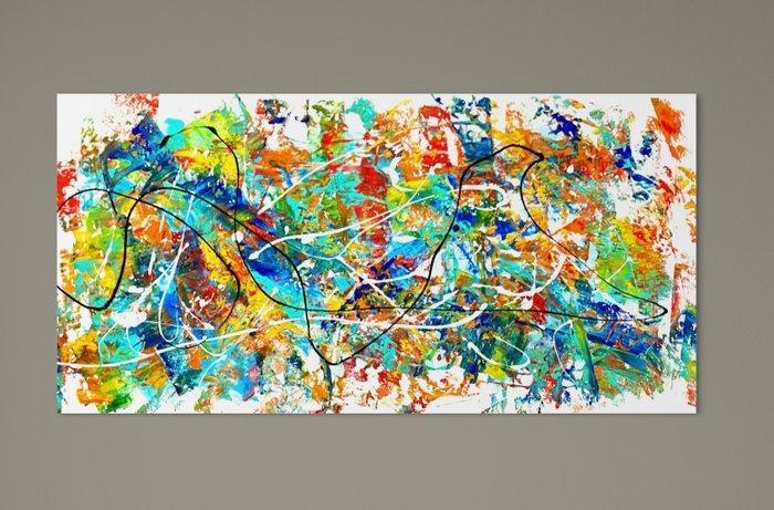 Alberto Stocco - Abstract -flow, Antiek en Kunst, Kunst | Schilderijen | Modern