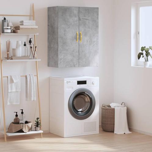 vidaXL Wandkast 69,5x34x90 cm betongrijs, Huis en Inrichting, Kasten | Dressoirs, Nieuw, Verzenden