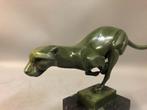 Sculpture, Running Cheetah - in Art Deco stijl - 21 cm -, Antiquités & Art