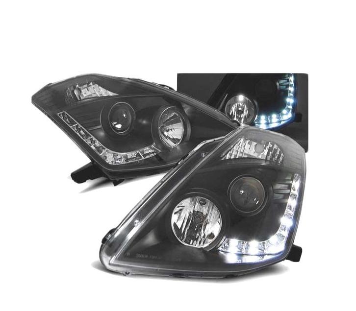 PHARES LED POUR NISSAN 350Z 03-05 NOIR, Auto-onderdelen, Verlichting, Verzenden