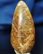 Prachtige zeer zeldzame natuurlijke goud-ruw geslepen kwarts