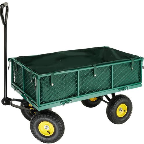 Bolderwagen Transportkar max. 350kg - groen, Tuin en Terras, Overige Tuin en Terras, Verzenden