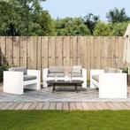 vidaXL 2-delige Loungeset massief grenenhout wit, Tuin en Terras, Verzenden, Nieuw, Loungeset