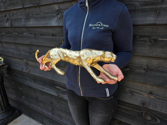 Beeld, XL Panther Statue 52cm - 12.5 cm - Metaal - 2026, Antiquités & Art, Curiosités & Brocante