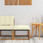 vidaXL Buiten Voetenbank Massief acaciahout en, Tuin en Terras, Verzenden, Nieuw