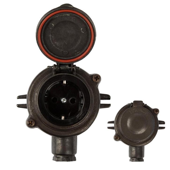 Jaren 30 Schakelmateriaal Jaren 30 Vintage Stopcontact I Zwa, Tuin en Terras, Buitenverlichting, Verzenden