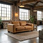 Leren bank Clear - 2 zits - Kenia Cognac (cognac) - Poten, Antiek en Kunst, Ophalen of Verzenden