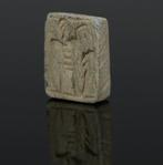 Oude Egypte, Nieuwe rijk Speksteen Aardewerkschijf met, Verzamelen