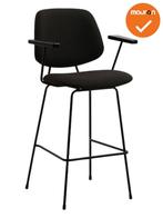 Barkruk Eva - NIEUW - Zwart - zithoogte 77cm, Vergader- of Presentatieruimte, Ophalen of Verzenden, Nieuw zonder verpakking, Stoel