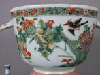 Kangxi (1661-1722) - Wijnkoeler - Een ijsvogel Famille Verte