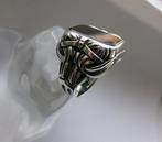 Zilver, Onyx - Ring - Art Deco Zegel