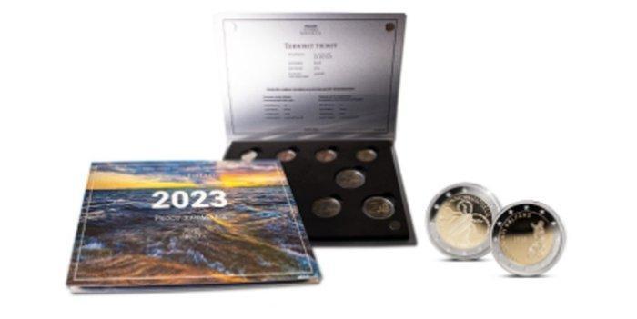 Finlande. Proof Set 2023 (incl. 2 euro Nature and, Postzegels en Munten, Munten | Europa | Euromunten
