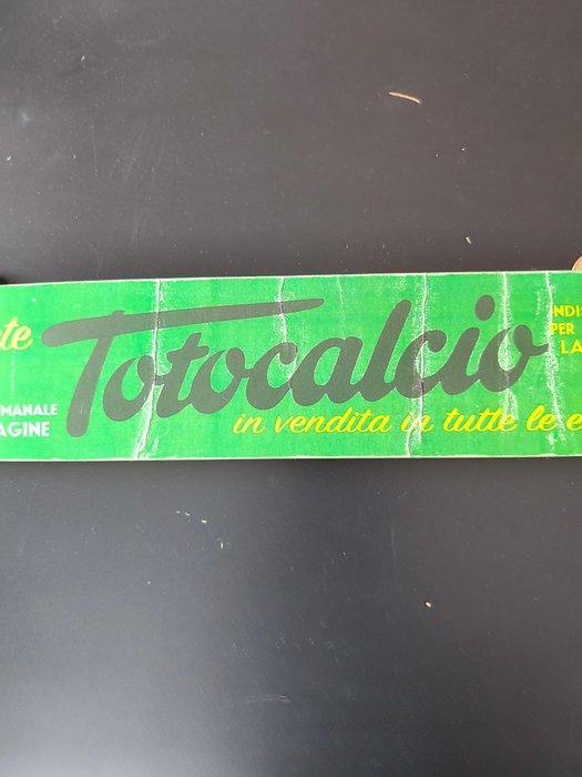 Totocalcio - reclamebord - karton. - Reclamebord - Cartone, Antiquités & Art, Antiquités | Assiettes décoratives & Carrelages
