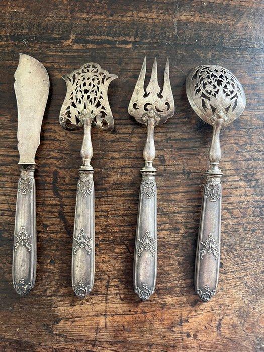 Serveergerei (4) - Zilver - 1850-1900 - Servies voor pâte de, Antiek en Kunst, Antiek | Meubels | Tafels