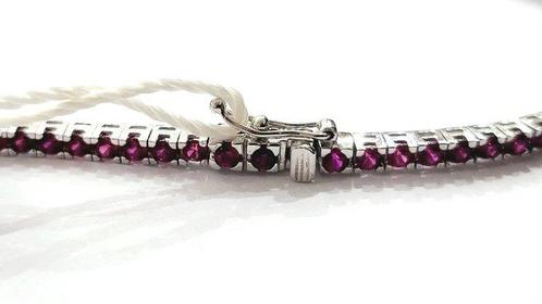Armband - 18 karaat Witgoud - 2.19ct. tw. Robijn, Handtassen en Accessoires, Armbanden