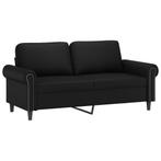 Bank 2-Zits Zwart | Strak Design | Retour Deal | -55%, Huis en Inrichting, Verzenden, 150 tot 200 cm, 75 tot 100 cm, Rechte bank