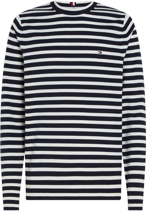 Tommy Hilfiger Trui Streep Navy maat Maat 52/54 (L) Heren, Kleding | Heren, Truien en Vesten, Blauw, Nieuw, Maat 52/54 (L), Verzenden