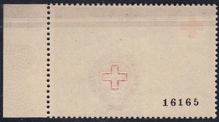 België 1941 - 5Fr. Rode Kruis met nummer 16165 op de, Postzegels en Munten, Postzegels | Europa | België