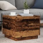 vidaXL Salontafel met LED-verlichting 50x50x40 cm oud, Huis en Inrichting, Tafels | Salontafels, Verzenden, Nieuw
