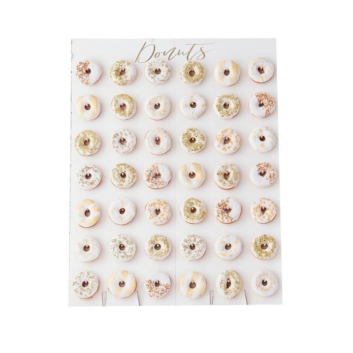 Tafeldecoratie Donut Standaard 84cm, Hobby en Vrije tijd, Feestartikelen, Nieuw, Verzenden