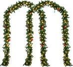 2dekans | Casaria Guirlande Kerstkrans SET VAN 2 - 5m met 80, Diversen, Ophalen of Verzenden, Nieuw