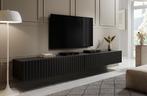 TV-Meubel Mat zwart 300cm goudkleurige handgrepen, Verzenden, Nieuw, 25 tot 50 cm, Overige materialen