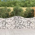 vidaXL Schanskorven 11 st gewelfd 200x50x80/100 cm ijzer, Tuin en Terras, Verzenden, Nieuw