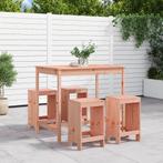 vidaXL 5-delige Tuinset massief douglashout, Tuin en Terras, Verzenden, Nieuw, Tuinset
