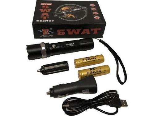 Veiling - iBello SWAT LED zaklamp, Caravans en Kamperen, Zaklampen