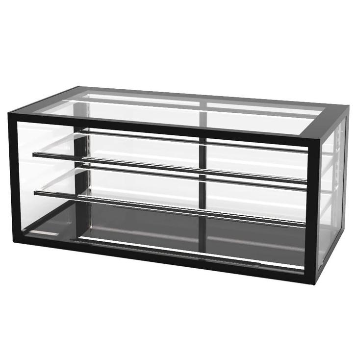 Neutrale Vitrine | INTEGRA | Zwart | 3 Niveaus |, Zakelijke goederen, Horeca | Keukenapparatuur, Nieuw in verpakking, Verzenden