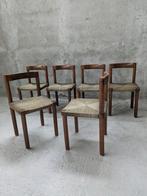 Eetkamerstoel - Hout, Touw - Set van zes stoelen