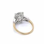 Ring - 14 karaat Geel goud, Witgoud - 4.40ct. tw. Diamant, Nieuw