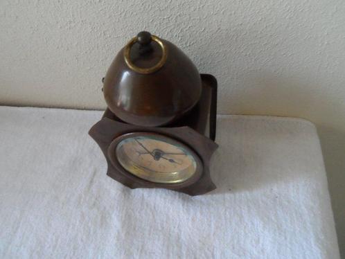 Wekker - Baduf - Antiek Messing, cellulose,glas - 1910-1920, Antiek en Kunst, Antiek | Klokken