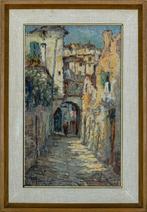 Alessandro Monsagrati (1884-1966) - Vicolo di paese, Antiek en Kunst