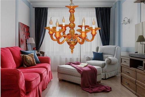 Preciosa - Lustre - Orango 6 Lumière - Cristal de Bohême -, Antiek en Kunst, Kunst | Designobjecten