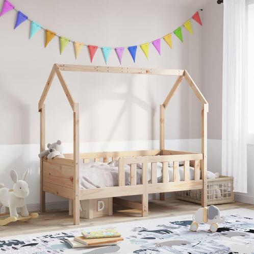 vidaXL Bedhuis massief grenenhout 70x140 cm, Huis en Inrichting, Slaapkamer | Bedden, Nieuw, Verzenden