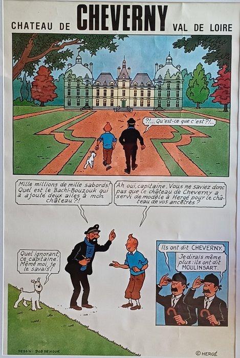 Tintin - Affiche du château de Cheverny - Dessin de Bob de, Boeken, Stripverhalen