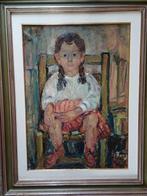 Italiaanse school (XX) - Ritratto di bambina seduta