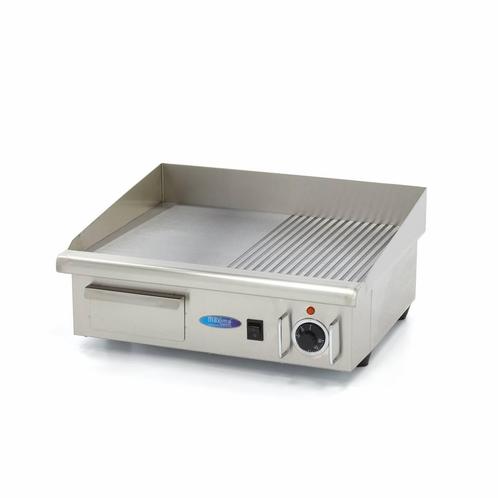 Grillplaat - Half Gegroefd - 55 cm - incl. Opvangbak, Elektronische apparatuur, Grillplaten, Tafelgrill, Nieuw, Verzenden