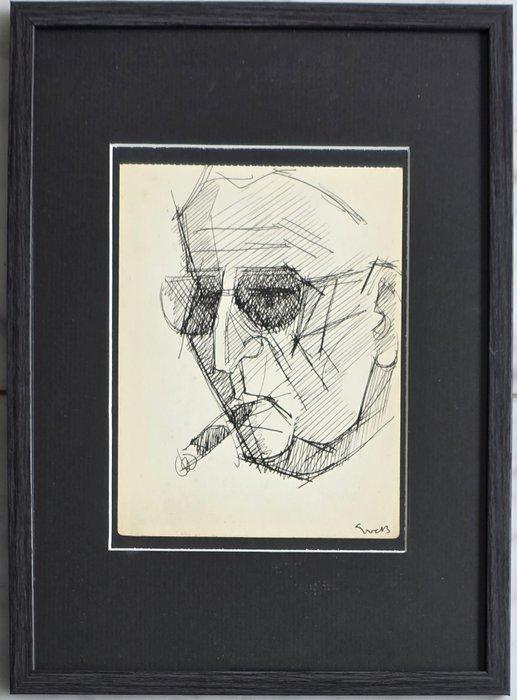 Siep Van Den Berg (1913-1998) - Abstracte compositie, Antiek en Kunst, Kunst | Designobjecten