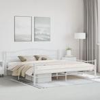 vidaXL Bedframe metaal wit 200x200 cm, Huis en Inrichting, Slaapkamer | Bedden, Verzenden, Nieuw