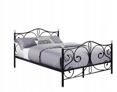 Stevig metalen bedframe 140x200 cm zwart met lattenbodem..., Doe-het-zelf en Bouw, Metalen, Nieuw, Ophalen of Verzenden